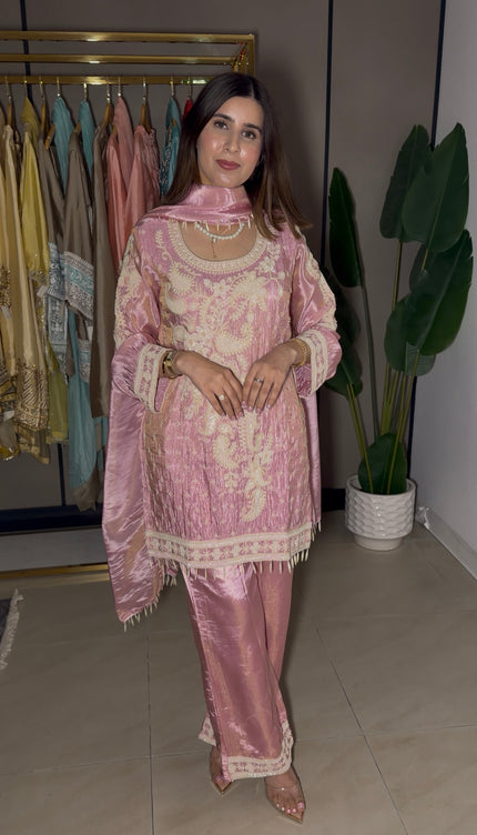 Pink Pearl work Suit