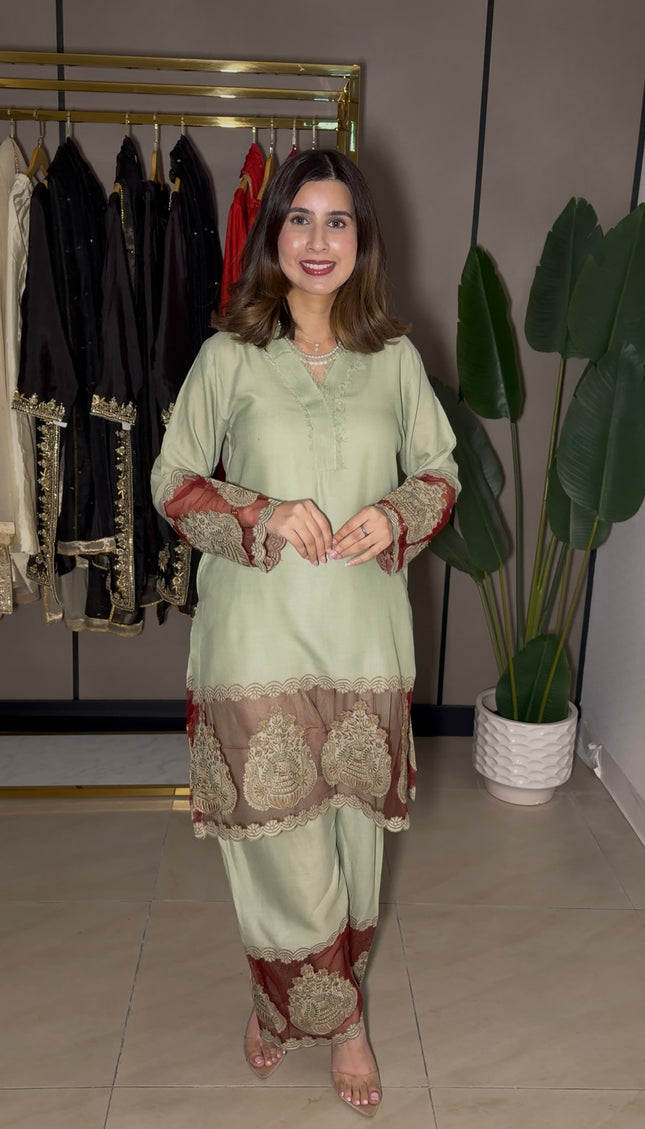 Pumpkin pashmina Co-ord