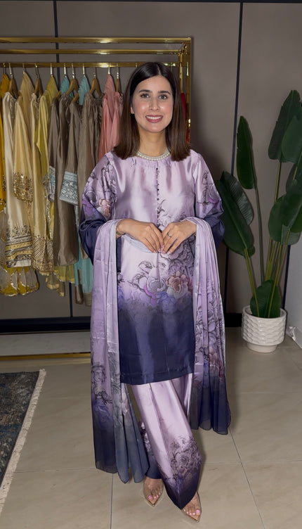 Purple ombre Farshi suit