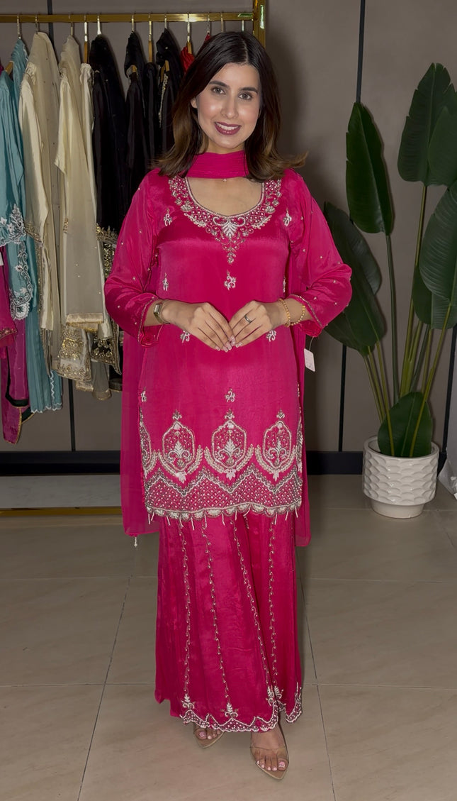 Bright Pink Festive Outfit