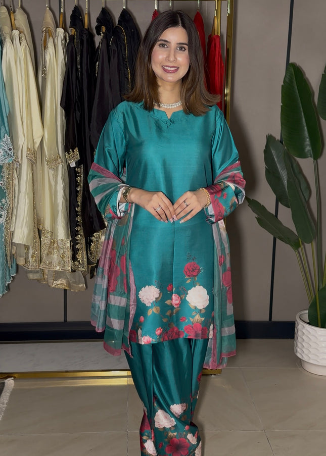 Rama Green Farshi Suit