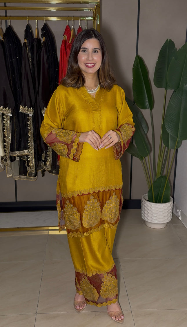 Mustard Pashmina Co-Ord