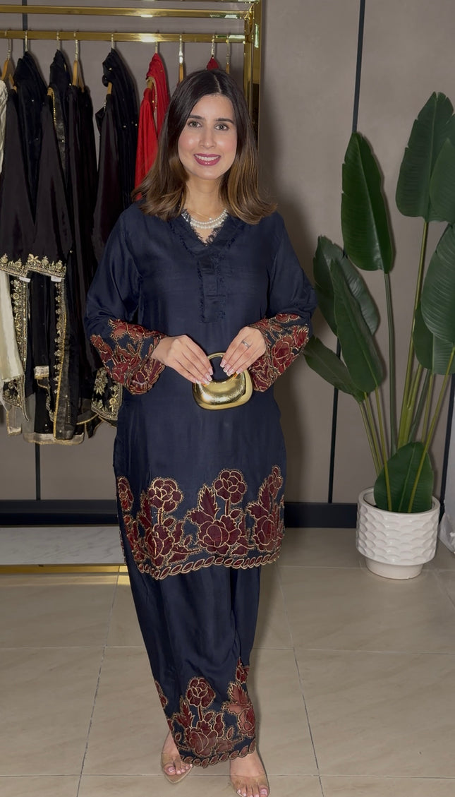 Blue Pashmina Co-Ord