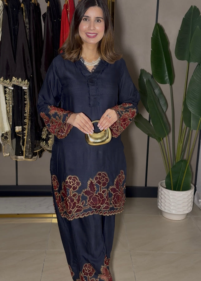 Blue Pashmina Co-Ord