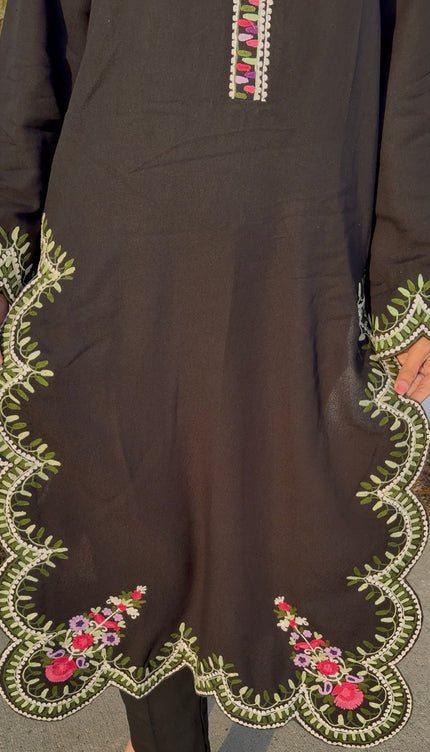 AARI - Black Long Shirt With Pants Arri Work